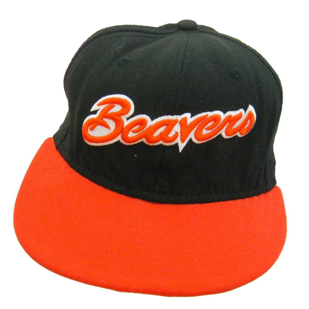 OREGON STATE Beavers New Era Men's Black Orange Baseball Cap Hat (Adult Size 7)